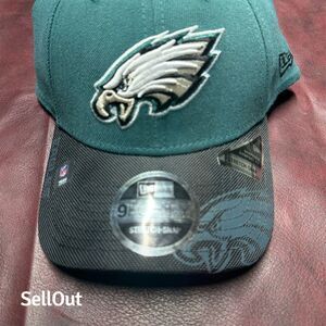 Philadelphia Eagles New Era 9FORTY Adjustable Strap Hat Green Unisex
